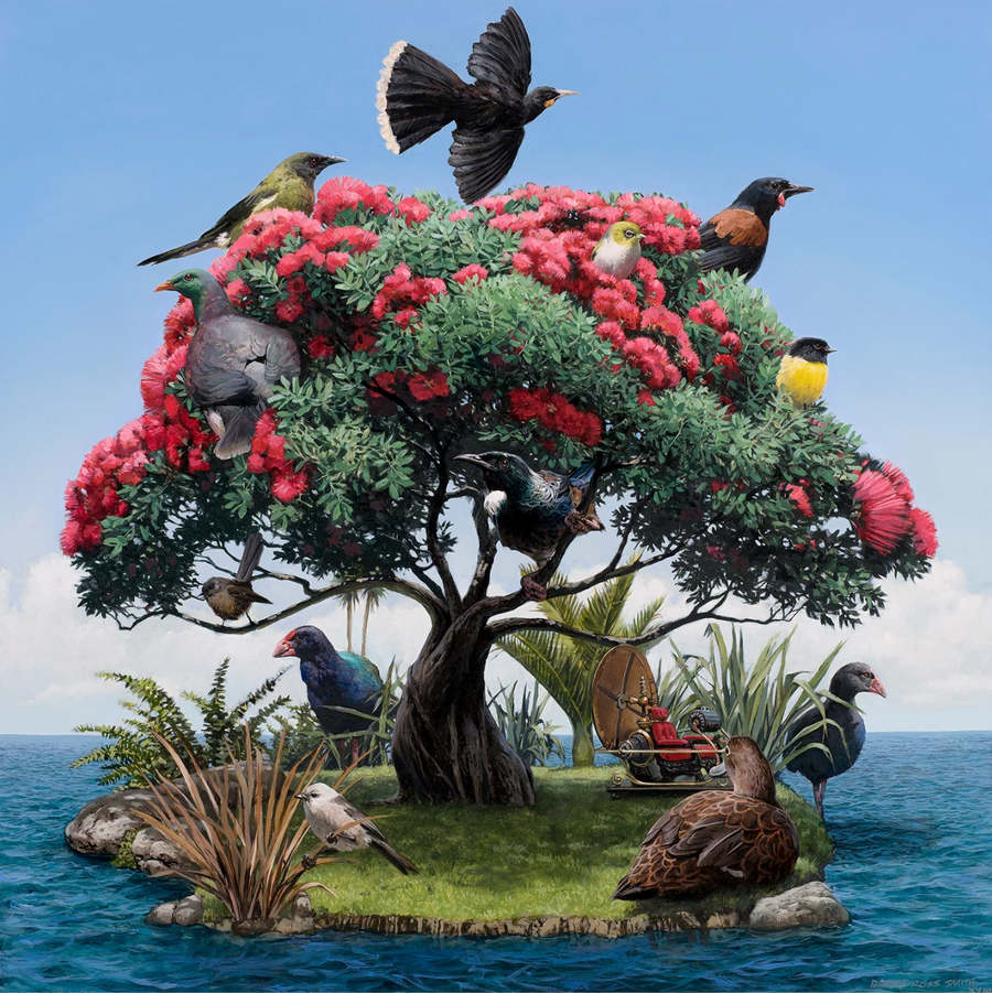 Barry Ross Smith The Garden Matted Print