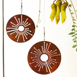 Corten Allium Spinning Art -  available in 2 sizes