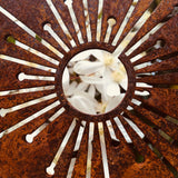 Corten Allium Spinning Art -  available in 2 sizes