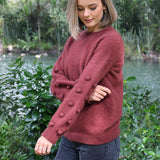 Lothlorian Bobble Sleeve Jumper - Possum Merino 9781