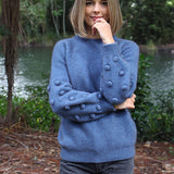 Lothlorian Bobble Sleeve Jumper - Possum Merino 9781