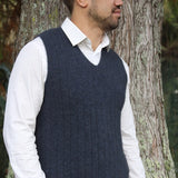 Lothlorian Men's Pullover Vest - Possum Merino 9800