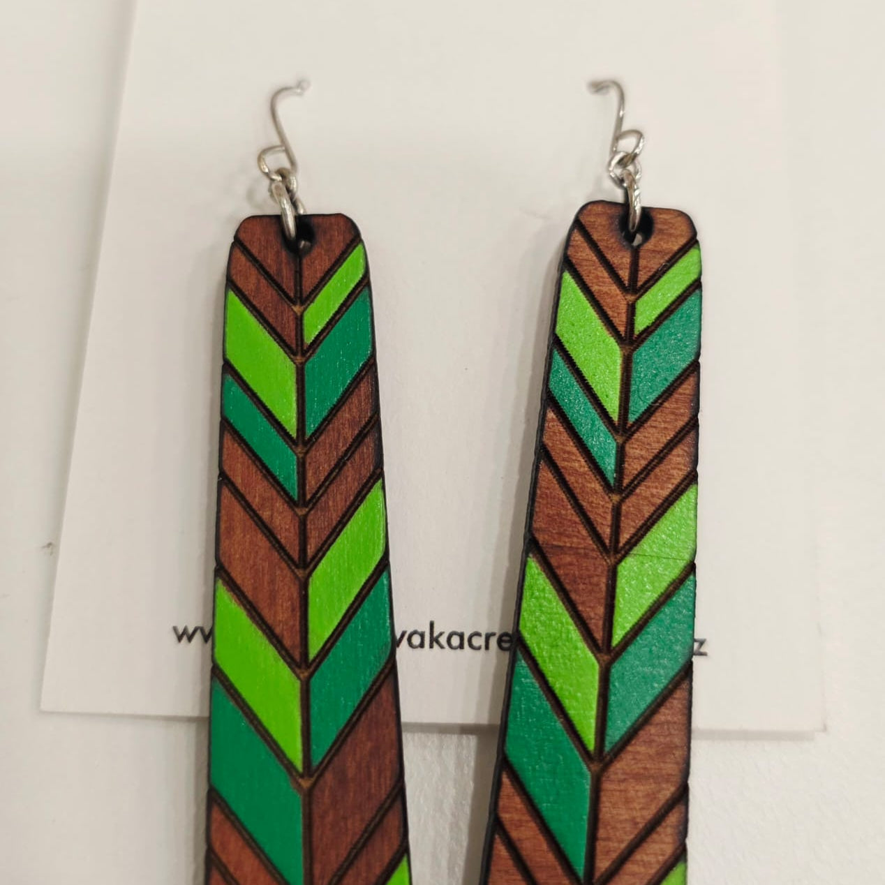 Rimu Veneer Hand Made Earrings