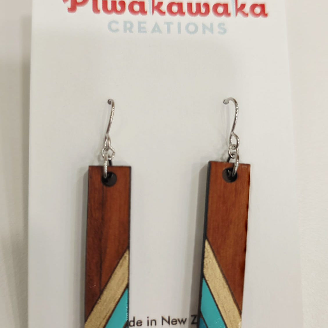 Rimu Veneer Hand Made Earrings