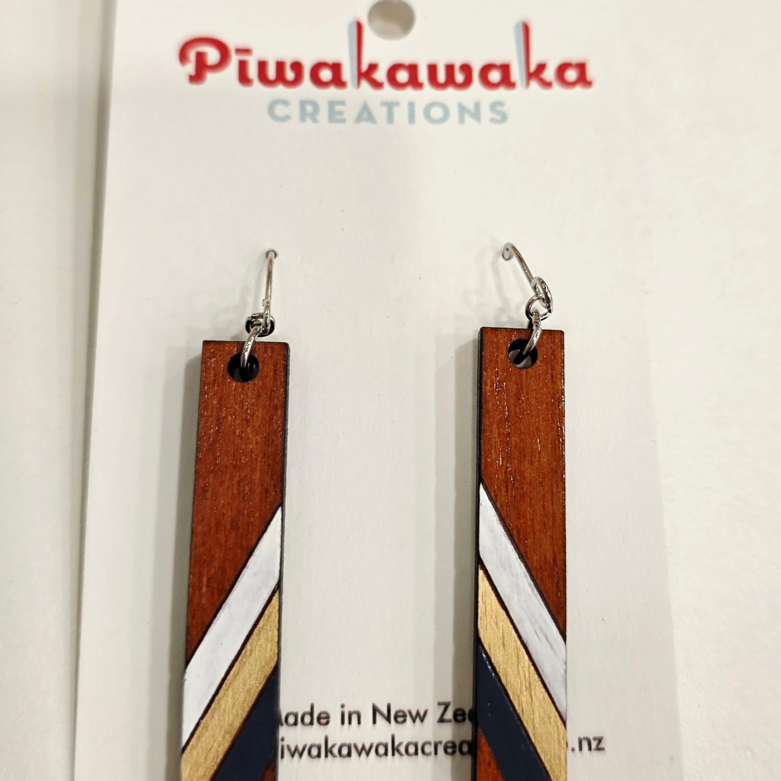 Rimu Veneer Hand Made Earrings