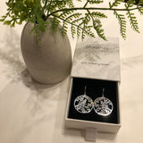 Ataahua Single Native Bird Round Drop Earrings