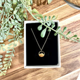 Ataahua Gold Mountains In Halo Necklace