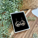 Ataahua Rose Gold Drop Native Birds In Circle
