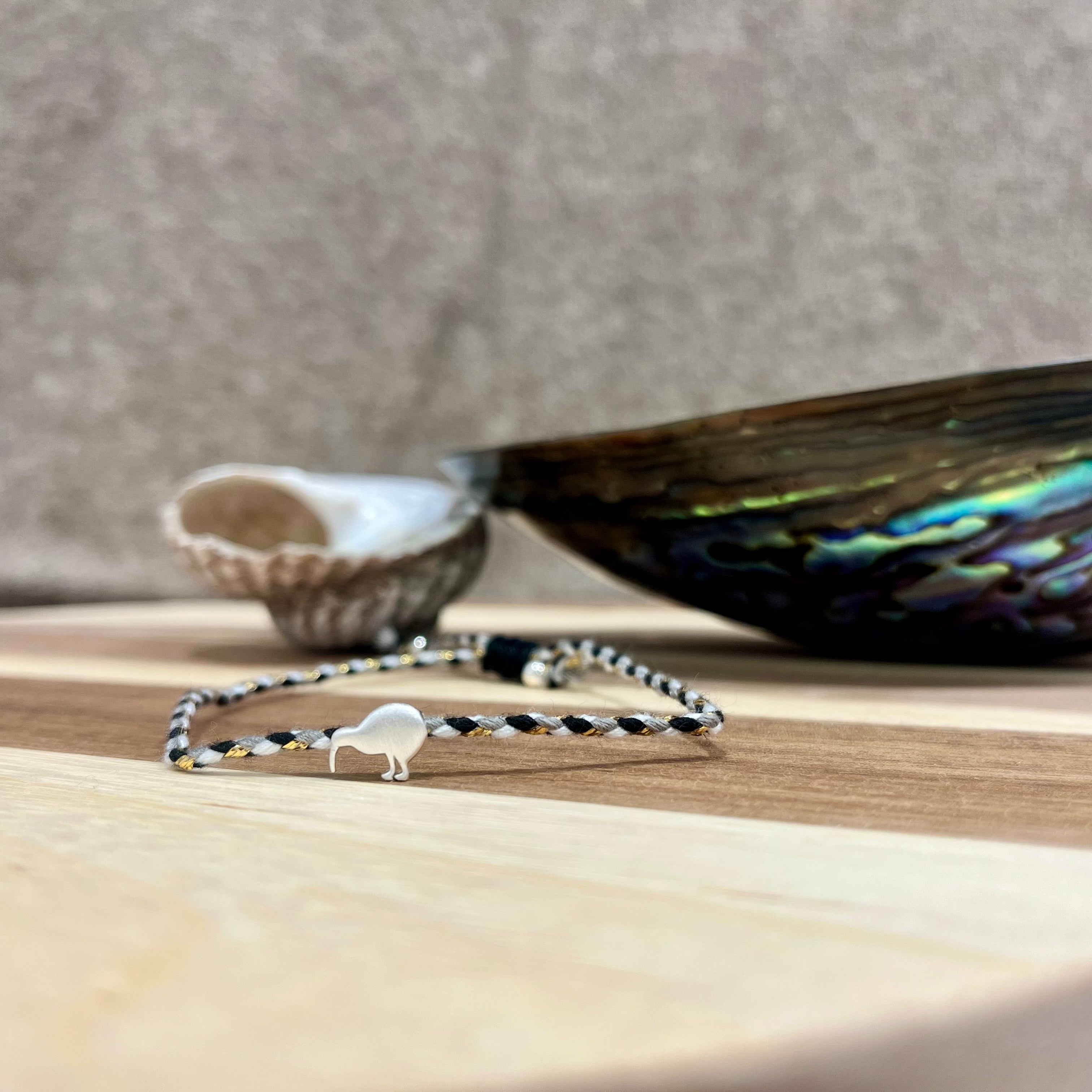 Little Taonga Rope Bracelet - Kiwi