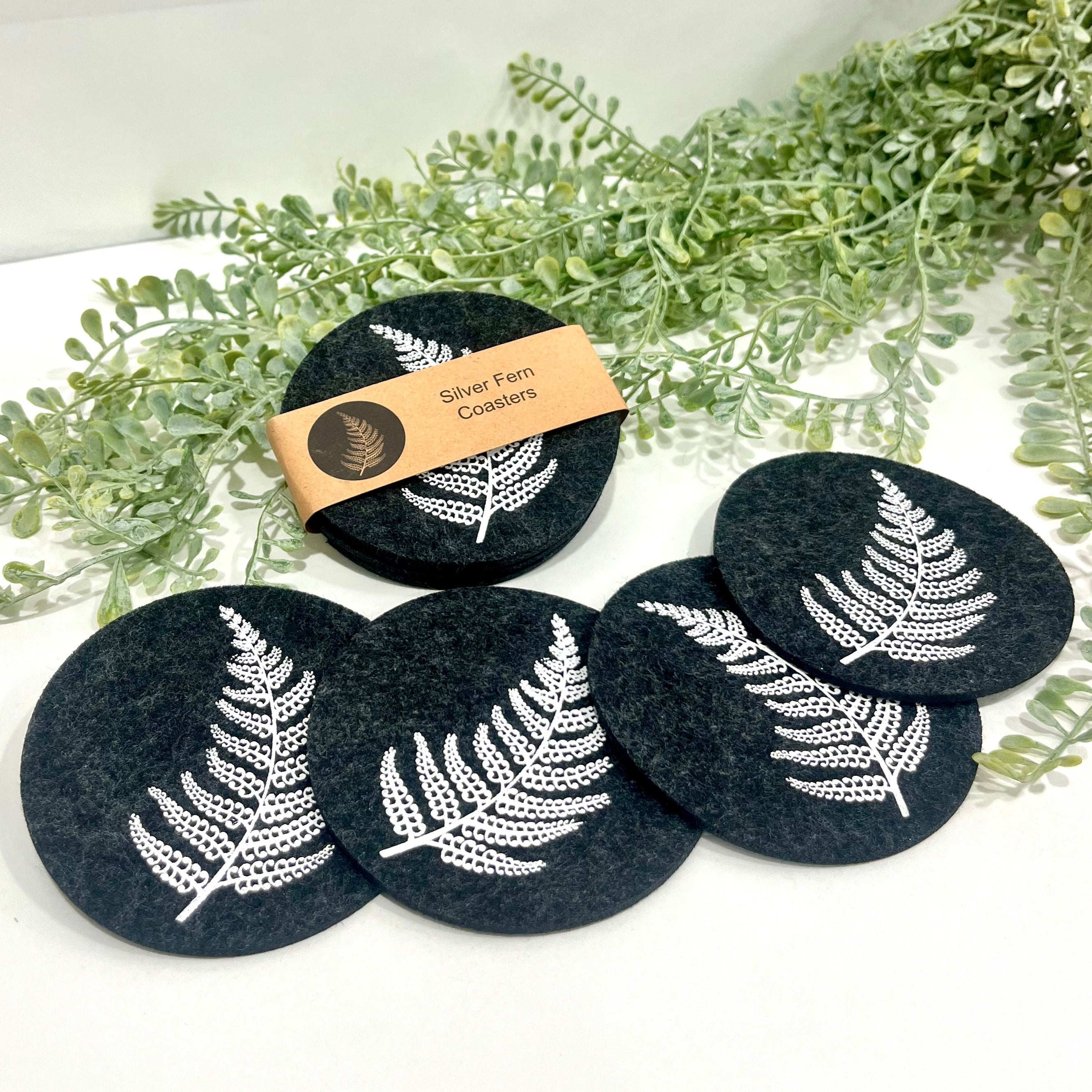 Set of 4 Eco Felt Coasters - Jo Luping Design