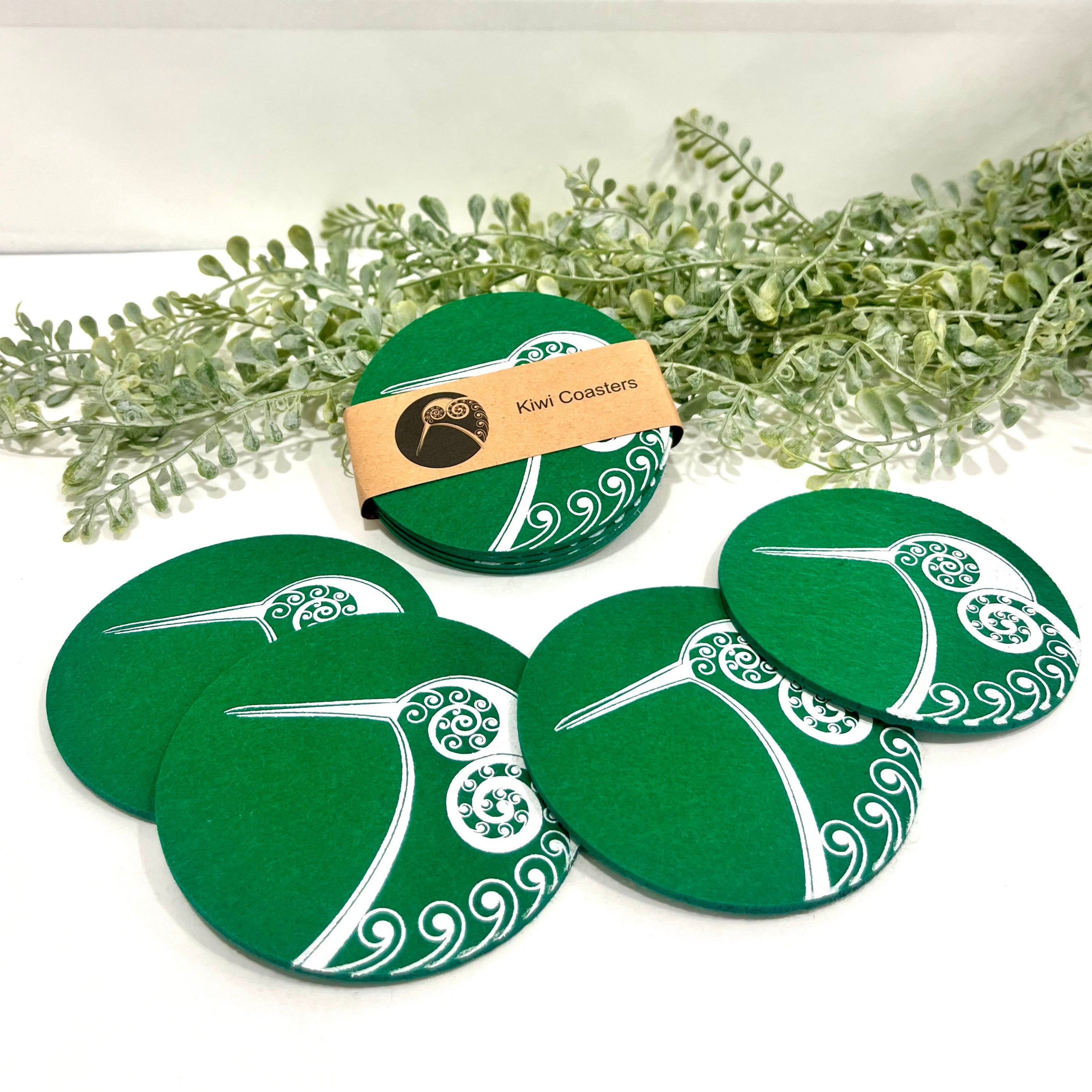 Set of 4 Eco Felt Coasters - Jo Luping Design