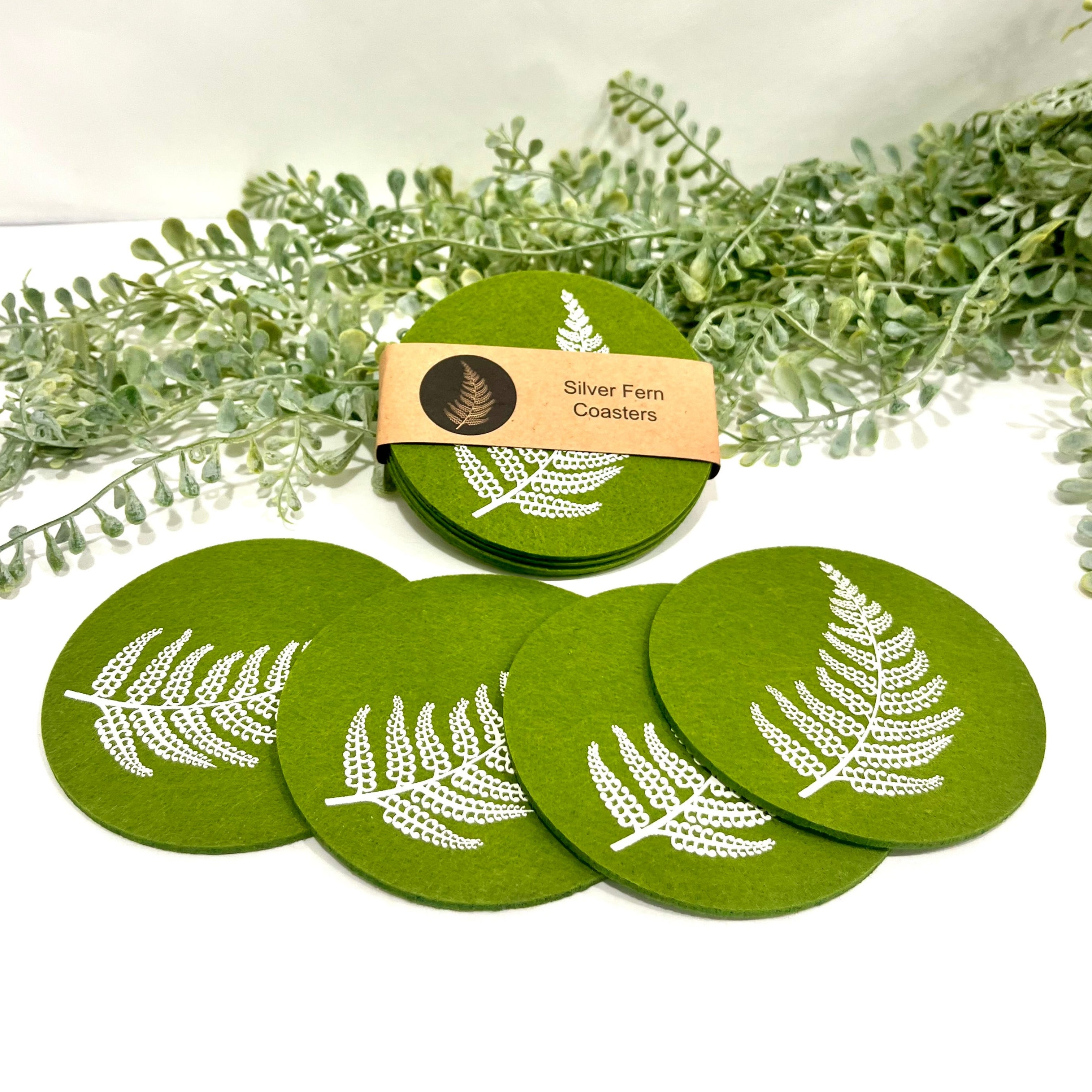 Set of 4 Eco Felt Coasters - Jo Luping Design