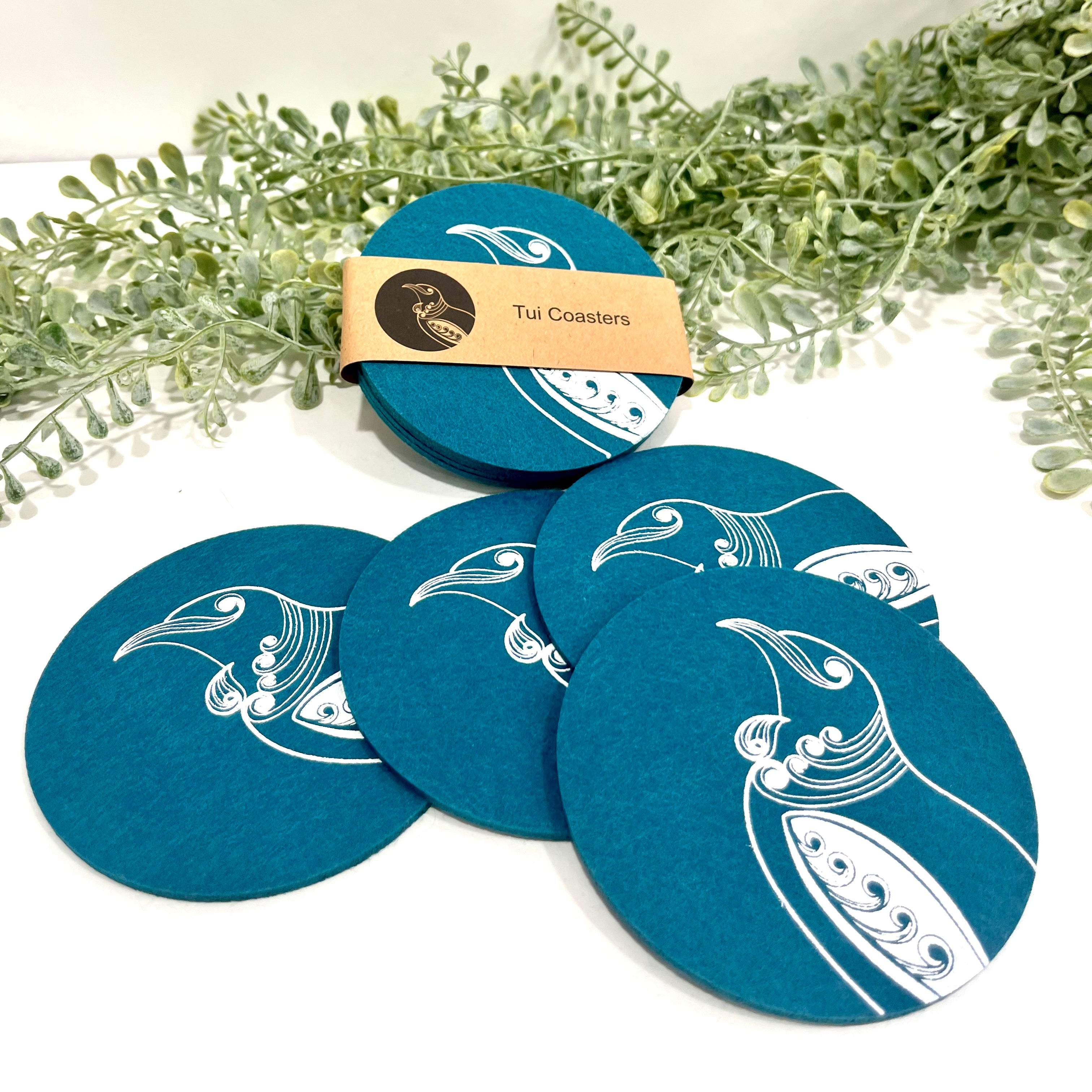Set of 4 Eco Felt Coasters - Jo Luping Design