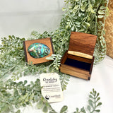 PAUA GEM ON RIMU BOX