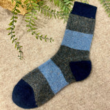 Noble Wilde Possum Merino Hoop Socks