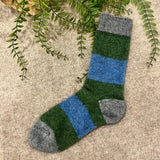 Noble Wilde Possum Merino Hoop Socks