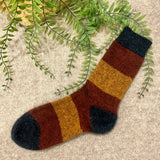 Noble Wilde Possum Merino Hoop Socks