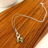 Moreton 3 Pounamu Stone Double Twist Pendant 87JPQT