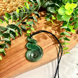 Moreton Pounamu Triple Twist/Koru 65mm 14038QT