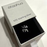 Ataahua Adjustable Leaves Wrap Around Silver Ring