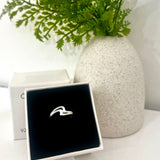 Ataahua Silver Double Link Ring
