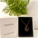 Ataahua Rose Gold Necklace Two Birds