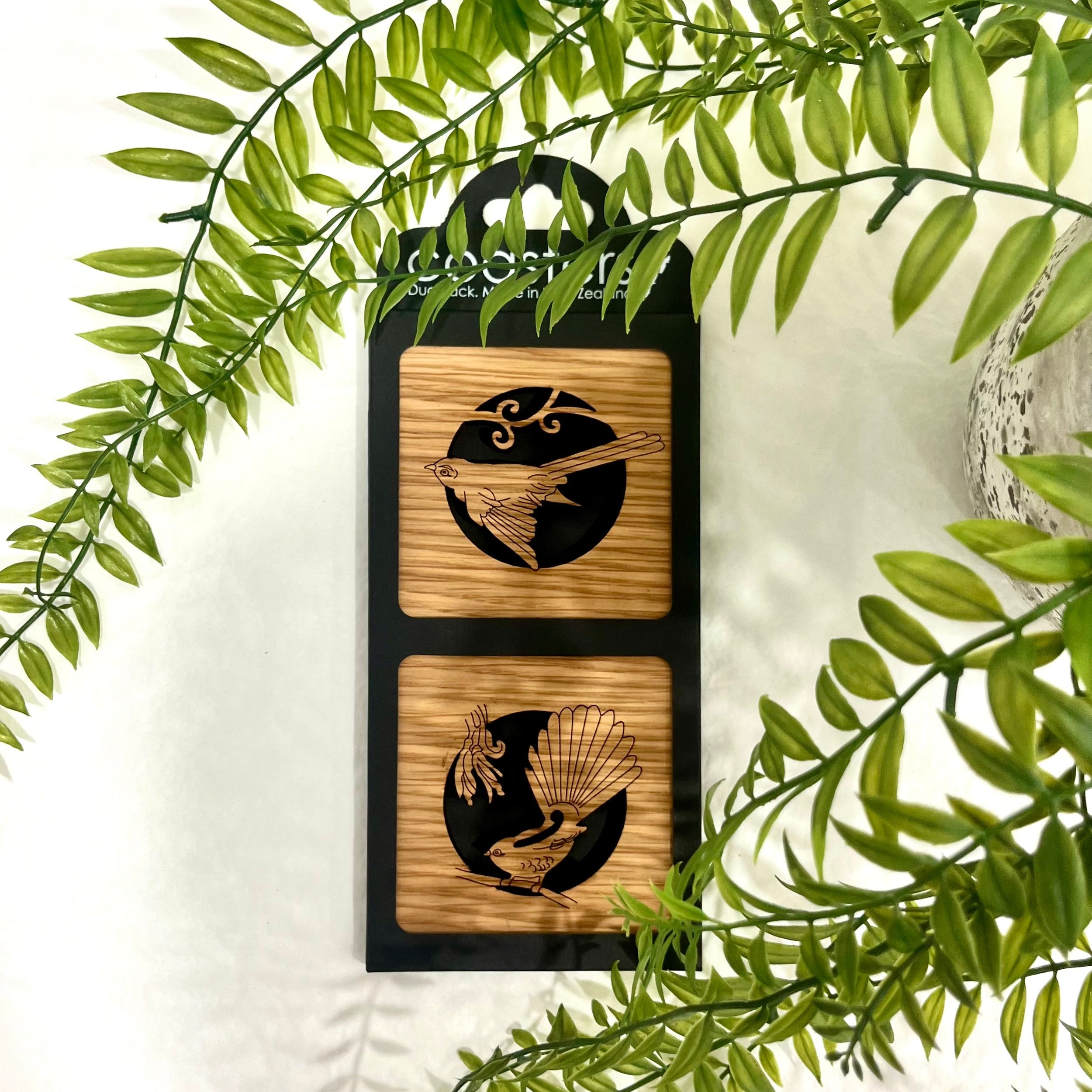 Ian Blackwell Oak Coaster Set of Two