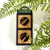 Ian Blackwell Oak Coaster Set of Two