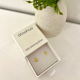 Ataahua Gold Fern Studs