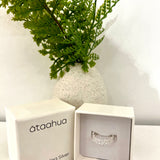 Ataahua Silver Ring Band Of Little Leaves