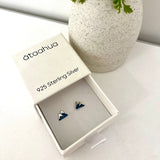 Ataahua Silver Mountains Blue Details Stud Earrings
