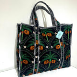 Kiwi Tropics Quilted Bag - Black