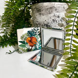 Kiwi Tropics Pocket Mirror - Cream