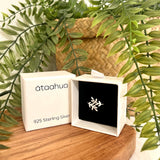 Ataahua Adjustable Leaves Wrap Around Silver Ring