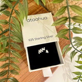 Ataahua Silver Sparkly Fern Wrap Adjustable Ring