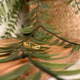 Ataahua Gold Leaves Band Thick Fine Ring