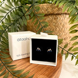 Ataahua Silver Mountains Blue Details Stud Earrings
