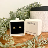 Ataahua Gold And Silver Snow Capped Studs