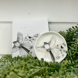 Katy Hayward Trinket Dish - Come Fly With Me - Pīwakawaka/Fantail