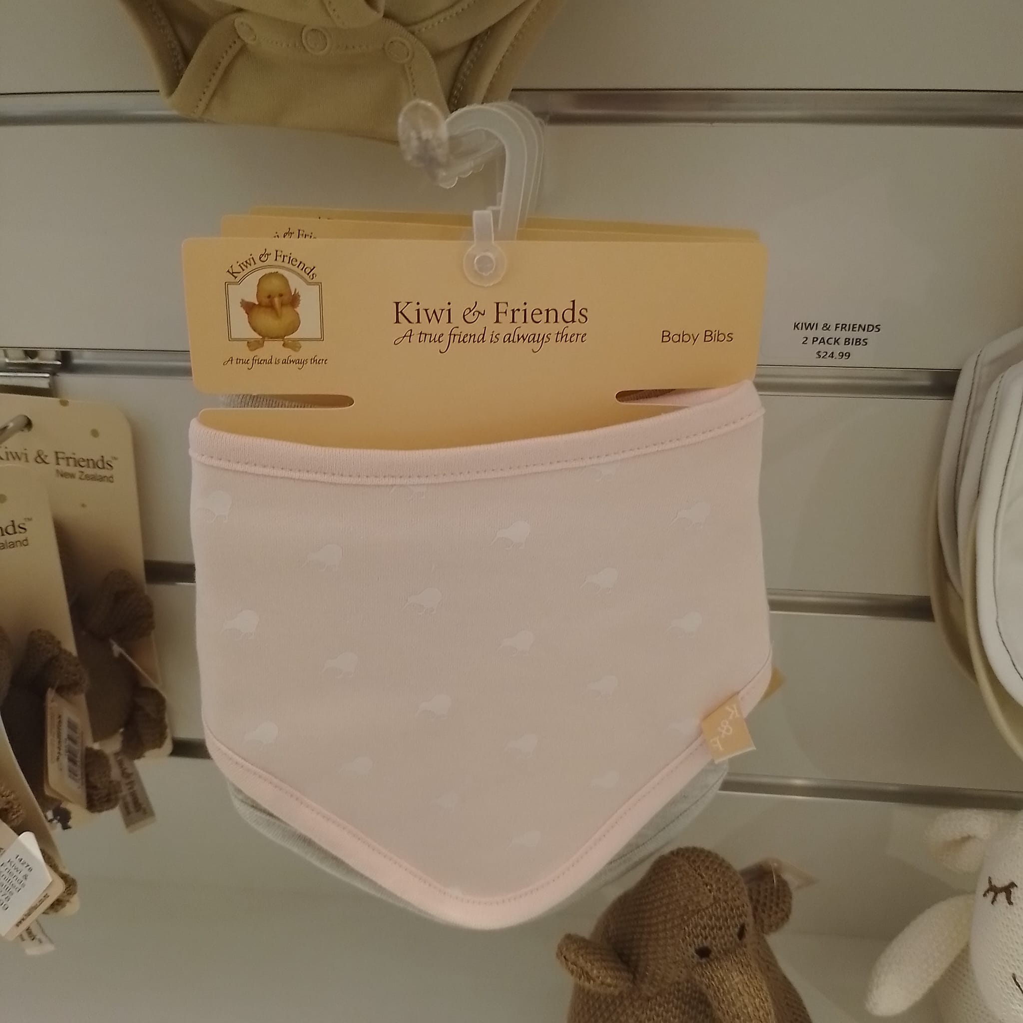 Kiwi & Friends Baby Bibs 2 Pack