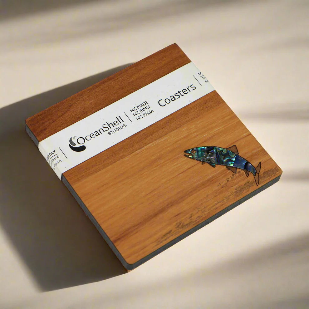 PAUA AND RIMU COASTERS - SINGLES