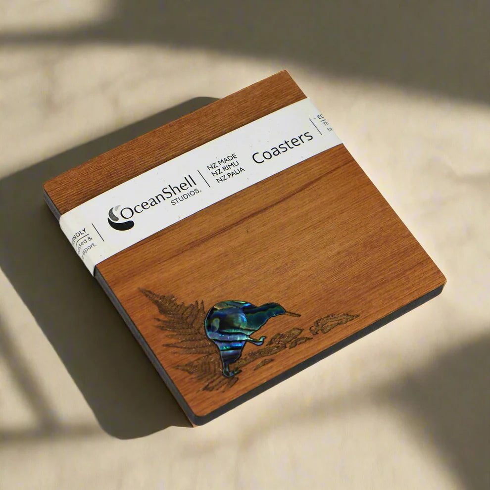 PAUA AND RIMU COASTERS - SINGLES
