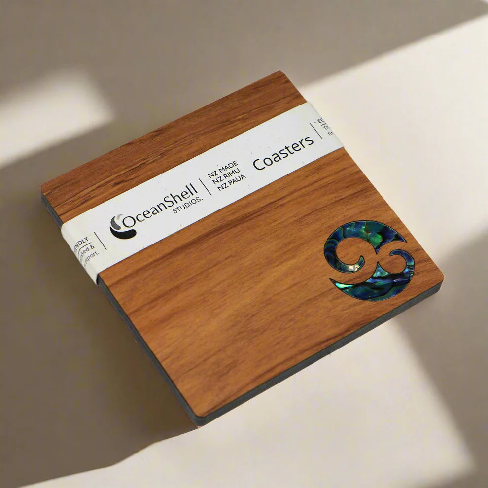 PAUA AND RIMU COASTERS - SINGLES
