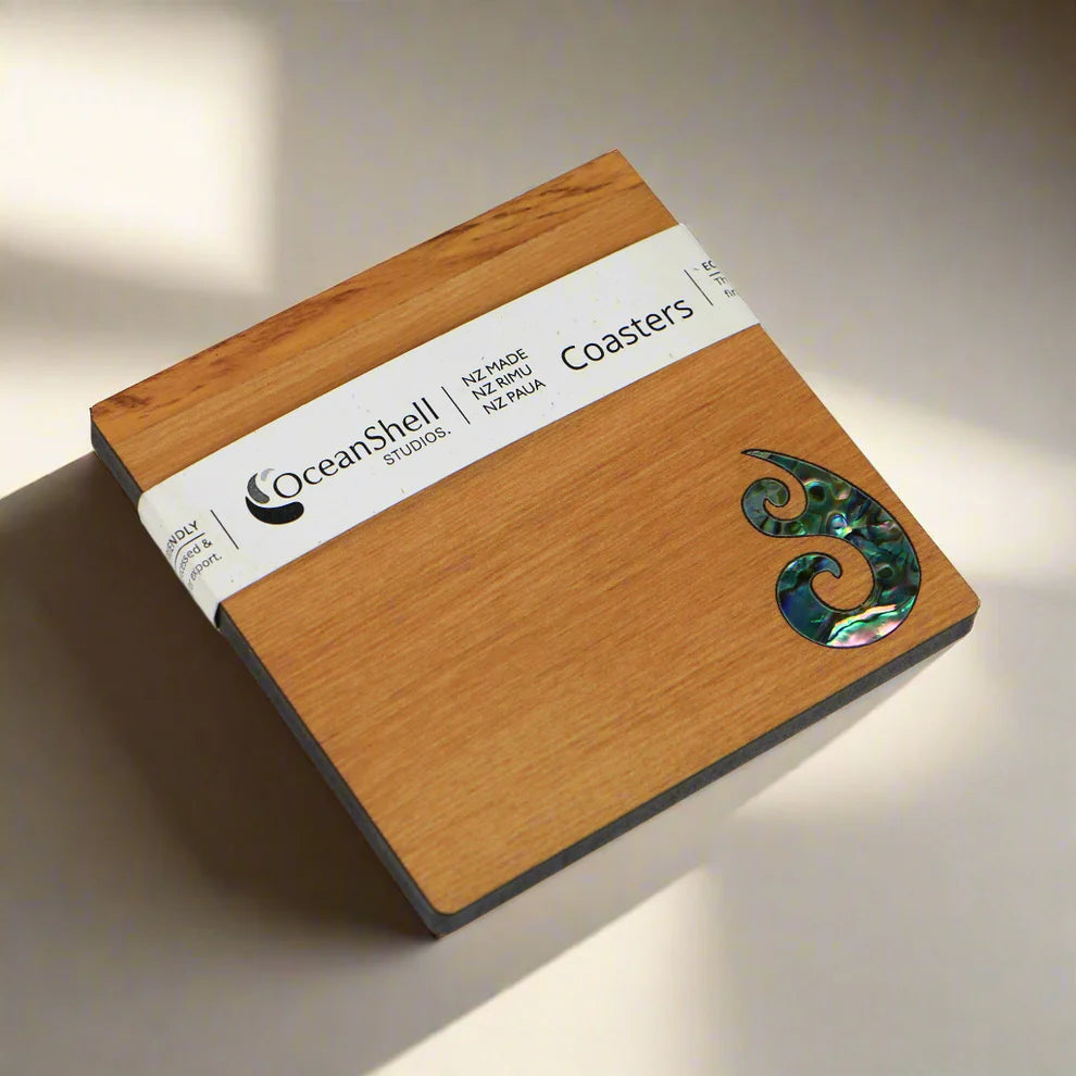 PAUA AND RIMU COASTERS - SINGLES