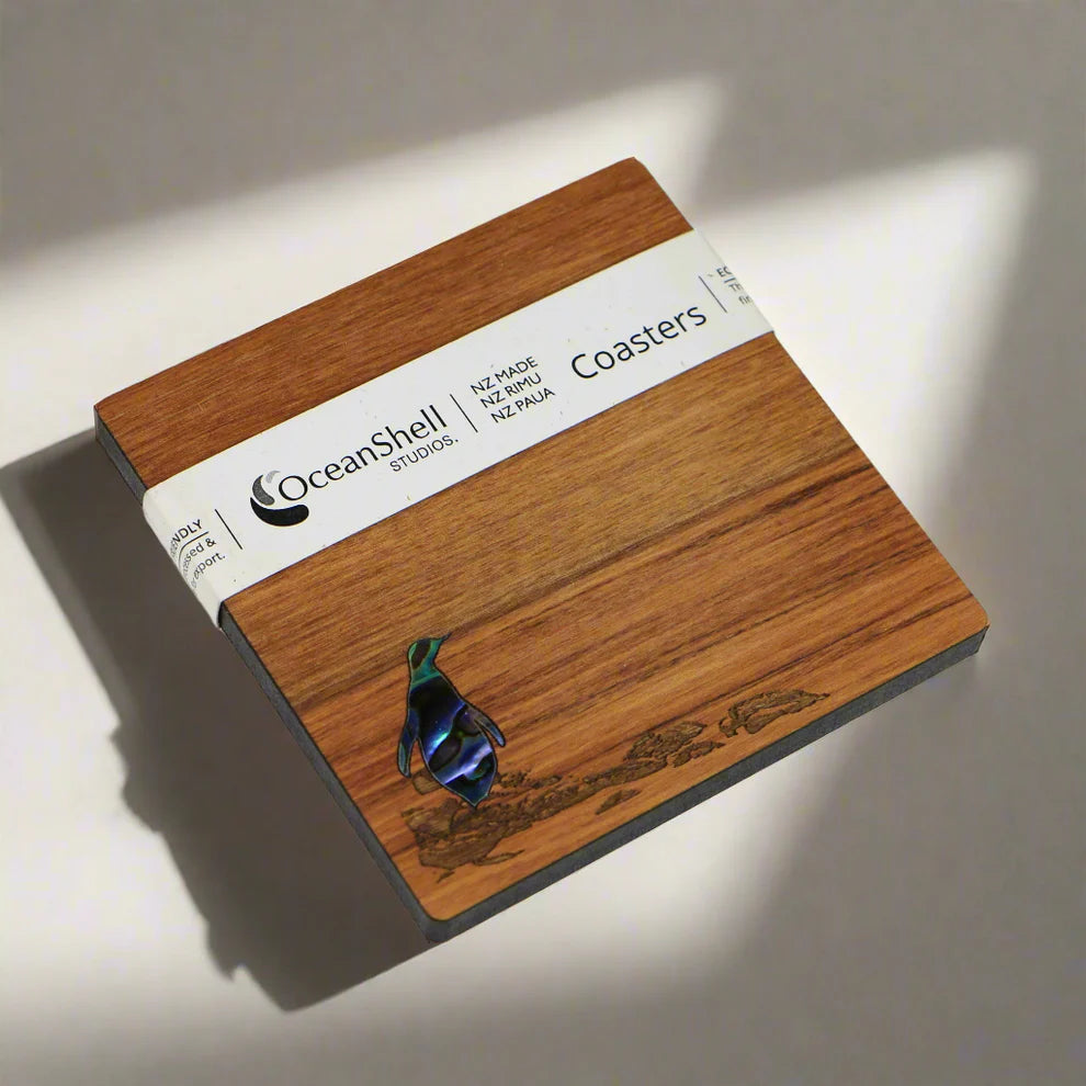 PAUA AND RIMU COASTERS - SINGLES