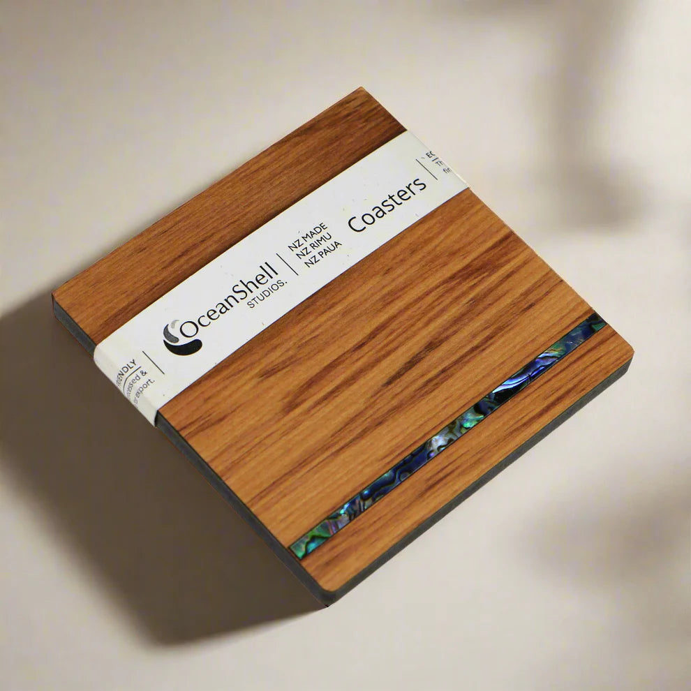 PAUA AND RIMU COASTERS - SINGLES