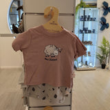 Baby T shirt Set Blush and Cream