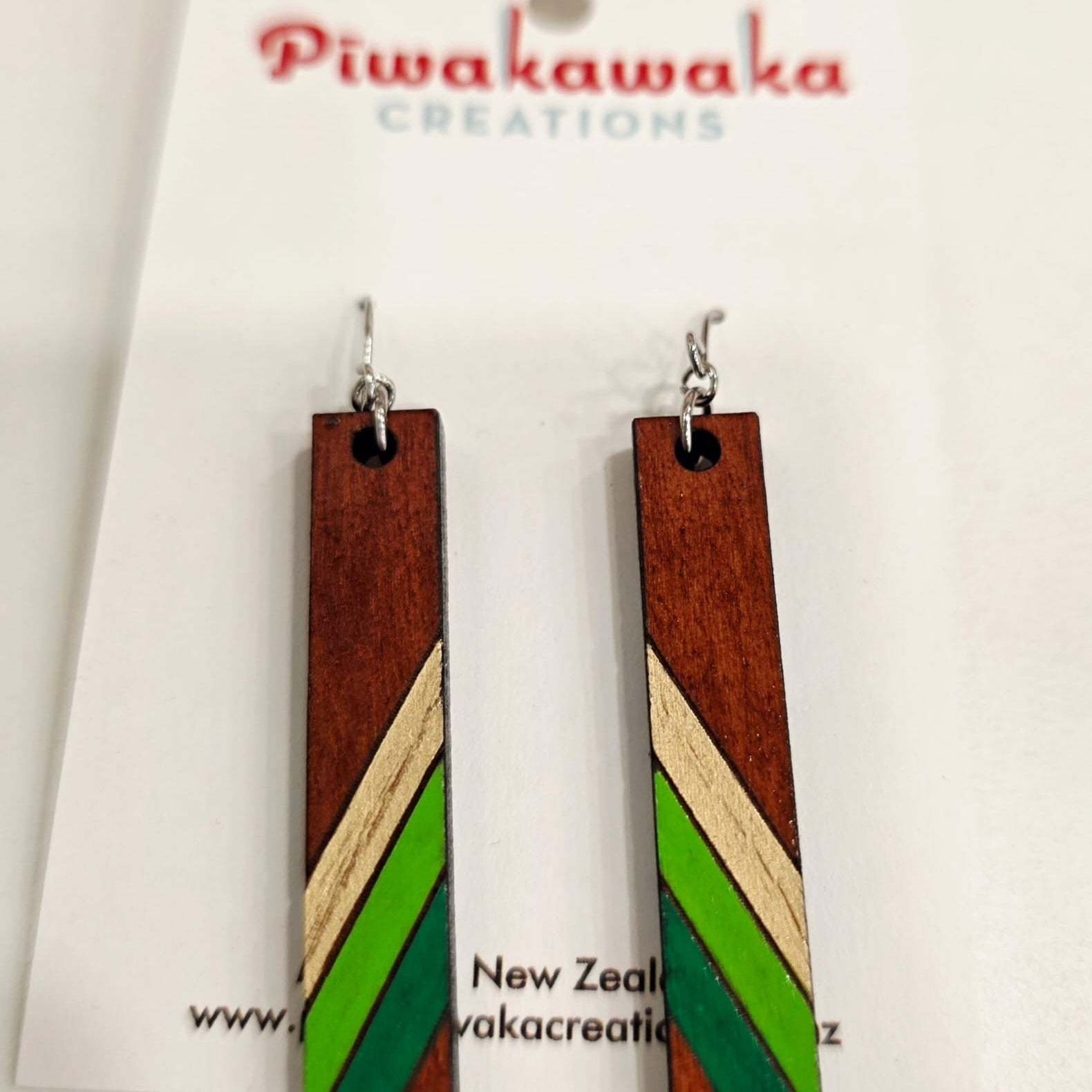 Rimu Veneer Hand Made Earrings