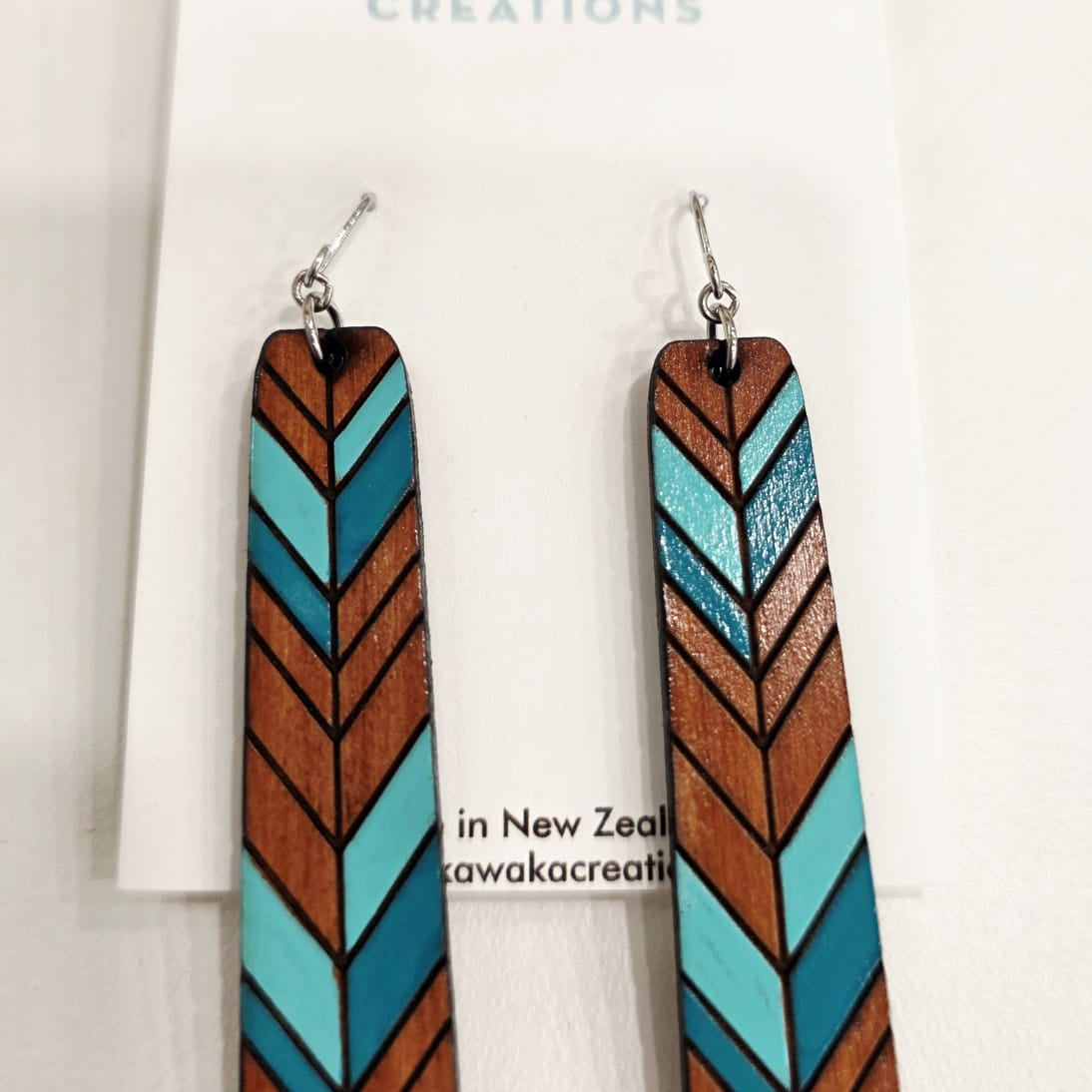 Rimu Veneer Hand Made Earrings