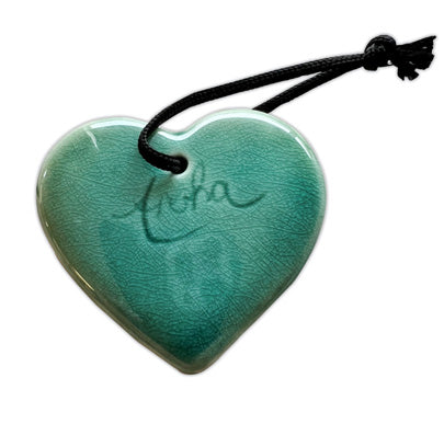 Aroha Teal Hearts NZ Made